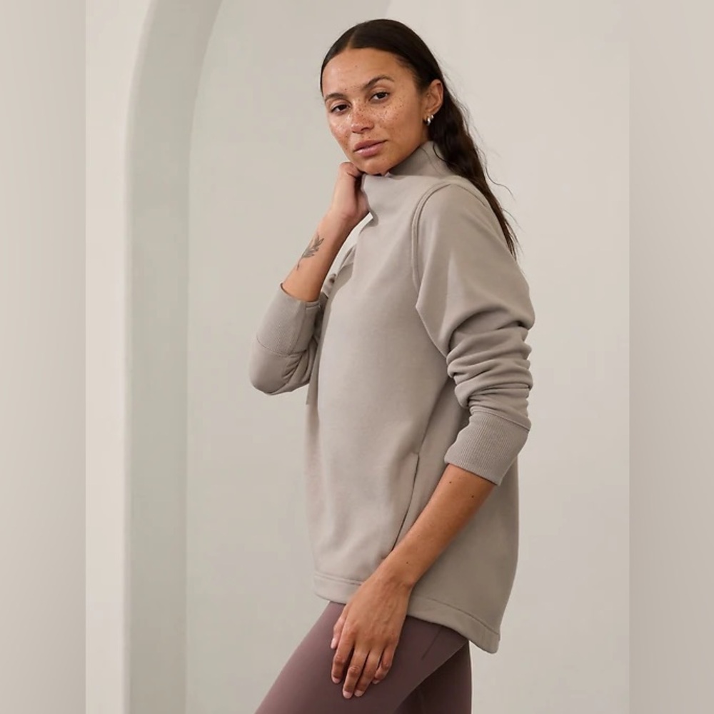 Athleta Cozy Karma Twist Neck Sweatshirt